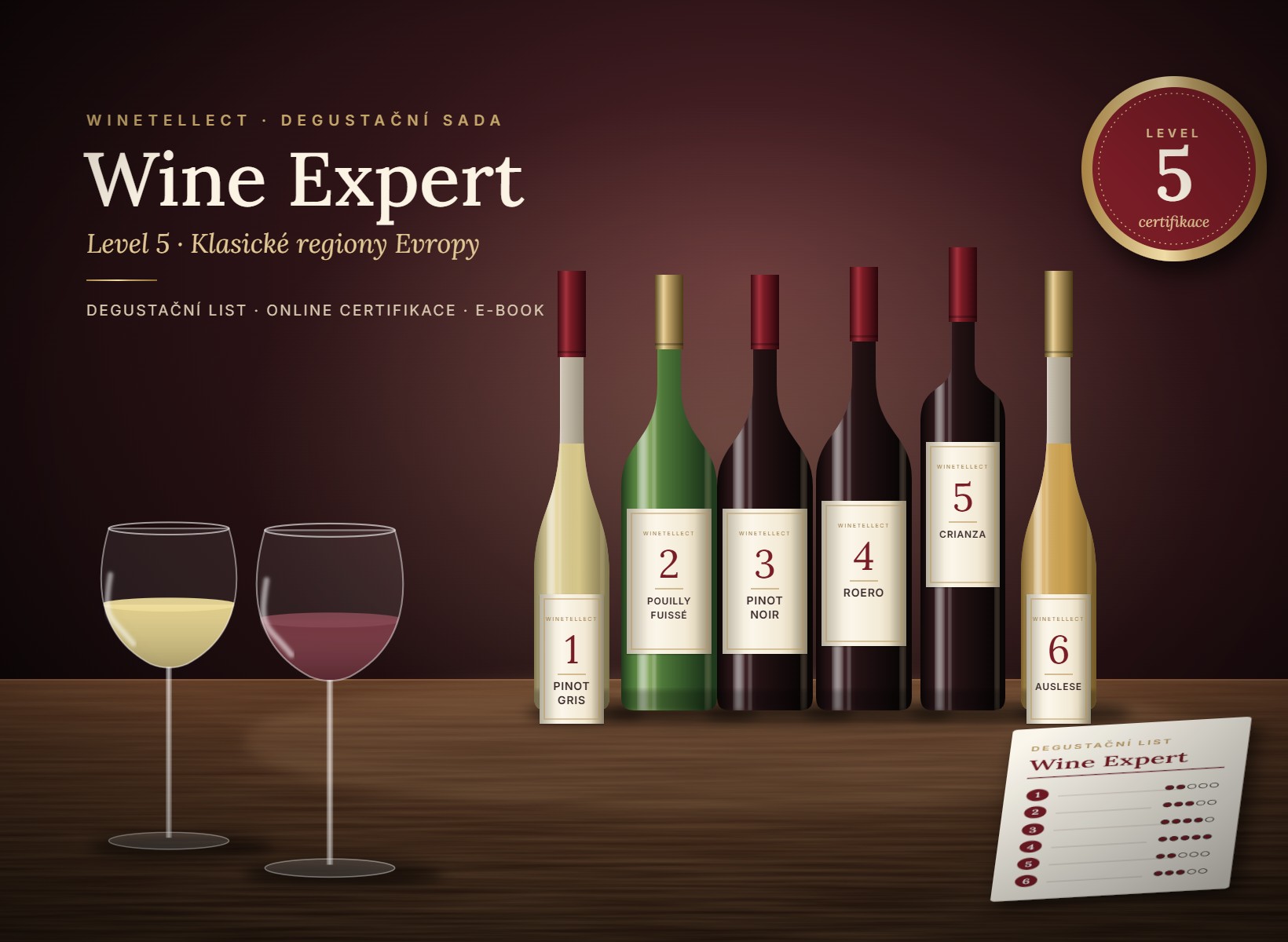 Degustační sada Winetellect Level 5 · Wine Expert